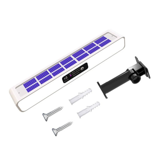 Lampe Solaire De Signalisation Pour Jardin Et Mur IP65 Avec Support Orientable Installation Murale Ou Au Sol - www.yonis-shop...