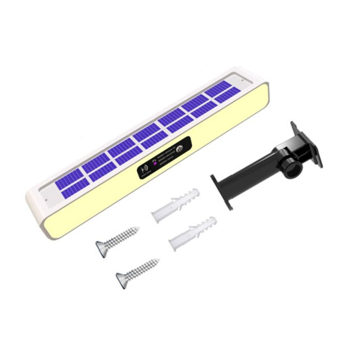 Lampe Solaire De Signalisation Extérieure Pour Jardin Chantier Et Mur Lumière Chaude IP65 Installation Polyvalente - www.yoni...