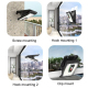 Lampe Murale Solaire LED Extérieure Pour Jardin Avec Détecteur De Mouvement Télécommande 3 Modes 3 Températures IP64 - www.yo...