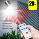 Lampe Solaire Extérieure À Détecteur De Mouvement 126 LED Avec Télécommande 3 Modes Étanche Couverture 150 M² - www.yonis-sho...