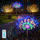Lampe Solaire Effet Feux D’Artifice Pour Jardin 360 LED Étanche Avec Télécommande Autonomie 10 À 12 H - www.yonis-shop.com