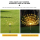 Lampe Solaire Effet Feux D’Artifice Pour Jardin 360 LED Étanche Avec Télécommande Autonomie 10 À 12 H - www.yonis-shop.com