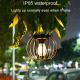 Lanterne Solaire LED Extérieure Pour Jardin Avec Allumage Automatique IP65 Et Autonomie De 10 À 18 Heures - www.yonis-shop.com