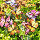 Lampe Solaire De Jardin À Piquer Effet Papillon Réaliste 21 LED Multicolores IP65 Autonomie 10 À 18 H 68 Cm - www.yonis-shop.com