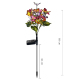 Lampe Solaire De Jardin À Piquer Effet Papillon Réaliste 21 LED Multicolores IP65 Autonomie 10 À 18 H 68 Cm - www.yonis-shop.com
