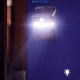 Lampe Murale Solaire LED Pour Jardin Avec Détecteur De Mouvement 3 Modes Lumière Violette Résistante Aux Intempéries - www.yo...