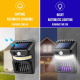 Lampe Murale Solaire LED Pour Jardin Avec Détecteur De Mouvement 3 Modes Lumière Violette Résistante Aux Intempéries - www.yo...