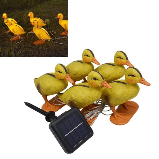 Lampe Solaire Canard Pour Décoration Extérieure LED IP44 Avec Batterie Rechargeable Résistante À La Pluie - www.yonis-shop.com