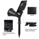 Projecteur Solaire Extérieur 2 En 1 À 4 LED Orientable Étanche IP65 200 Lumens Allumage Automatique Plus De 12 Heures - www.y...