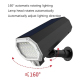 Applique Murale Solaire LED À Détecteur De Mouvement Rotation Automatique À 160° 4 Modes IP65 Extérieur - www.yonis-shop.com
