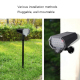 Applique Murale Solaire LED À Détecteur De Mouvement Rotation Automatique À 160° 4 Modes IP65 Extérieur - www.yonis-shop.com