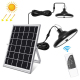 Lampe Solaire LED 2 En 1 Pour Jardin Garage Intérieur Extérieur 112 LED Détecteur PIR 4 Modes IP65 8 Heures