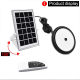 Lampe Solaire LED 2 En 1 Pour Jardin Garage Et Extérieur 112 LED Détecteur PIR 4 Modes Étanche IP65 Autonomie 8 Heures - www....
