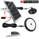 Lampe Solaire LED 2 En 1 Pour Jardin Garage Et Extérieur 112 LED Détecteur PIR 4 Modes Étanche IP65 Autonomie 8 Heures - www....