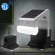 Lampe Solaire Extérieure Étanche IP65 Avec Détecteur De Mouvement Télécommande Et Enceinte Bluetooth 800 Lumens
