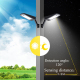 Lampe Solaire LED À Détecteur De Mouvement 900 LM 48 LEDs 4 Modes Orientable - www.yonis-shop.com