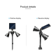 Projecteur LED Solaire Double Tête Pour Jardin Avec Détecteur De Mouvement 1000 Lumens Et Autonomie 10 Heures - www.yonis-sho...
