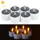 Lot De 6 Lampes Bougies Solaires LED Lumière Blanche Chaude Sans Flamme Ni Fumée Pour Décoration