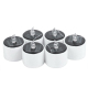 Lot De 6 Lampes Bougies Solaires LED Lumière Blanche Chaude Sans Flamme Ni Fumée Pour Décoration - www.yonis-shop.com
