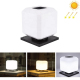 Lampe Solaire LED Extérieure Carrée Pour Jardin IP65 Trois Couleurs Autonomie 10 À 12 Heures