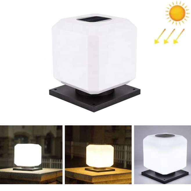 Lampe Solaire LED Extérieure Carrée Pour Jardin IP65 Trois Couleurs Autonomie 10 À 12 Heures - www.yonis-shop.com