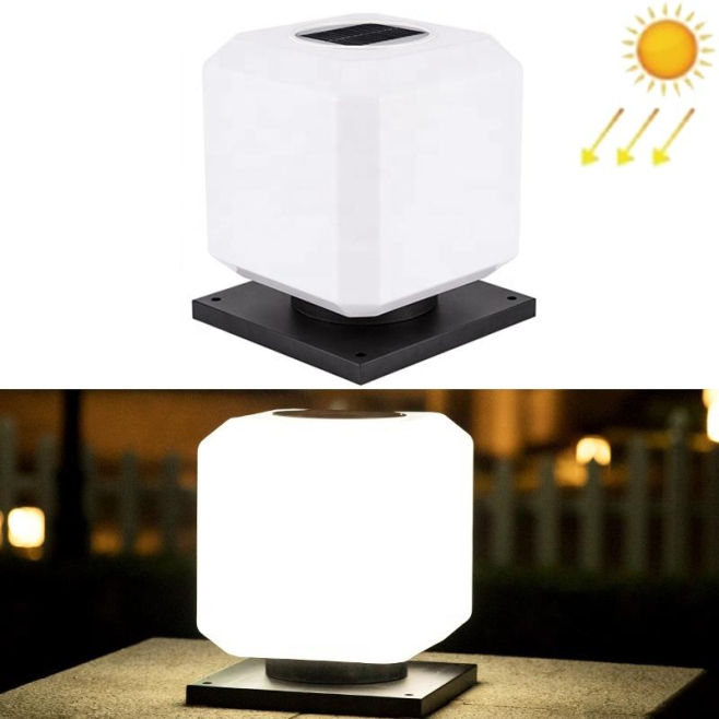 Lampadaire Solaire Extérieur LED Pour Jardin Avec Capteur Crépusculaire IP65 Autonomie 10 À 12 Heures 4800 mAh - www.yonis-sh...