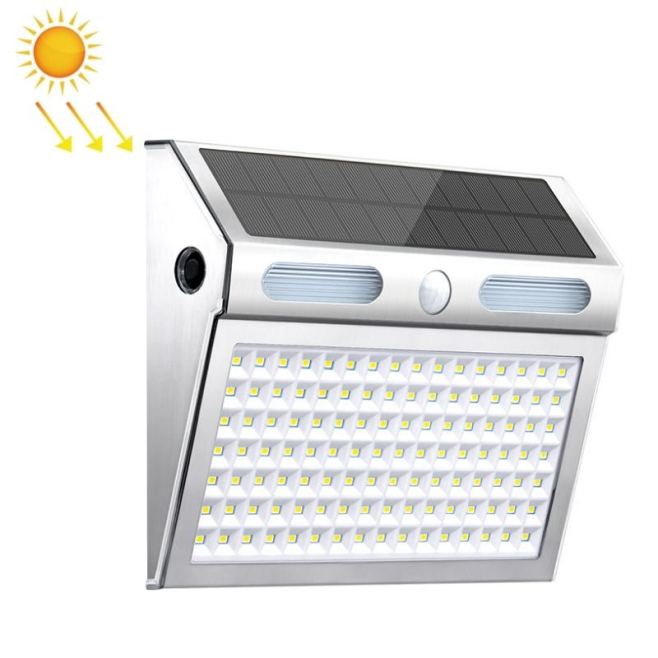 Lampe Murale Solaire LED Extérieure 112 LED Étanche IP65 Détection Intelligente 4 Modes Batterie 2200 mAh - www.yonis-shop.com