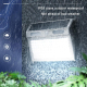 Lampe Murale Solaire LED Extérieure 112 LED Étanche IP65 Détection Intelligente 4 Modes Batterie 2200 mAh - www.yonis-shop.com