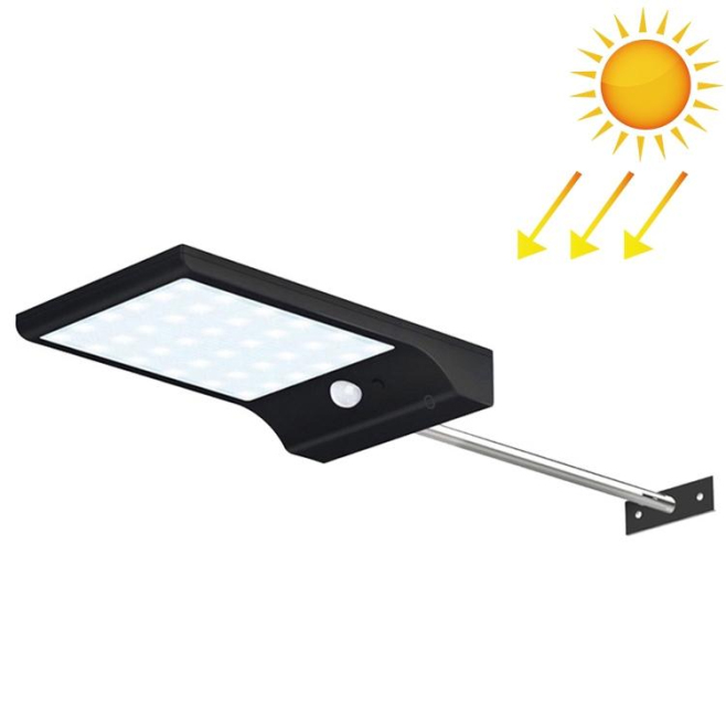 Lampe Murale Solaire Extérieure 48 LED Bicolores Détecteur De Mouvement IP65 450 lm Télécommande 3 Modes 马会 - www.yonis-shop.com