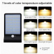 Lampe Murale Solaire Extérieure 48 LED Bicolores Détecteur De Mouvement IP65 450 lm Télécommande 3 Modes 马会 - www.yonis-shop.com