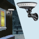 Lampe Murale Solaire Extérieure Pour Jardin Et Clôture IP65 450 Lumens Éclairage À 360° 3 Modes