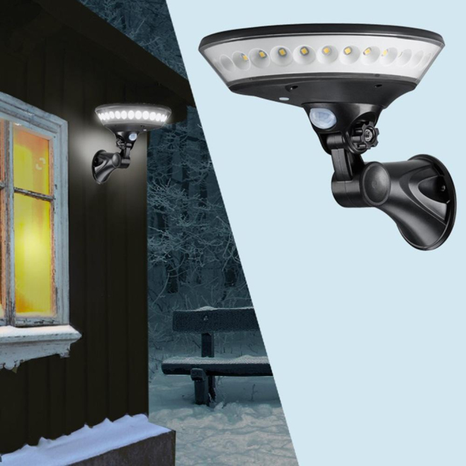 Lampe Murale Solaire Extérieure Pour Jardin Et Clôture IP65 450 Lumens Éclairage À 360° 3 Modes - www.yonis-shop.com