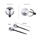 Lampe Solaire LED Pour Jardin À Lumière Colorée Détecteur De Lumière IP65 Autonomie 10 Heures Ø10 Cm Hauteur 42,5 Cm - www.yo...
