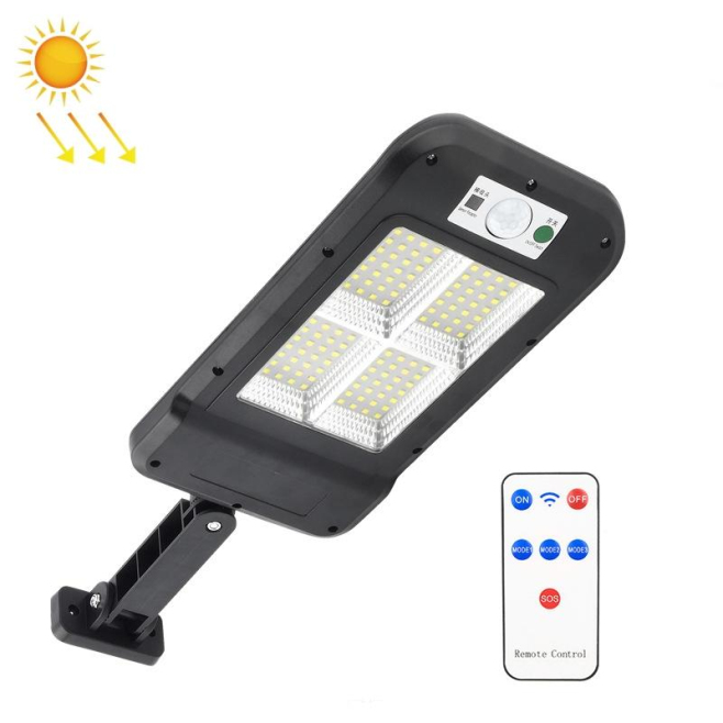 Lampe Murale Solaire Extérieure Pour Jardin À Détecteur De Mouvement 3 Modes 128 LED Étanche Avec Télécommande - www.yonis-sh...