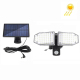 Applique Murale Solaire LED Extérieure Avec Détecteur De Mouvement 100 LED 300 lm 3 Modes Et Panneau Déporté 5 m