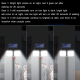 Applique Murale Solaire LED Extérieure Avec Détecteur De Mouvement 100 LED 300 lm 3 Modes Et Panneau Déporté 5 m - www.yonis-...