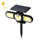 Lampe Murale Solaire Extérieure À Détection De Mouvement 3 Têtes Orientables 400 Lumens IP65