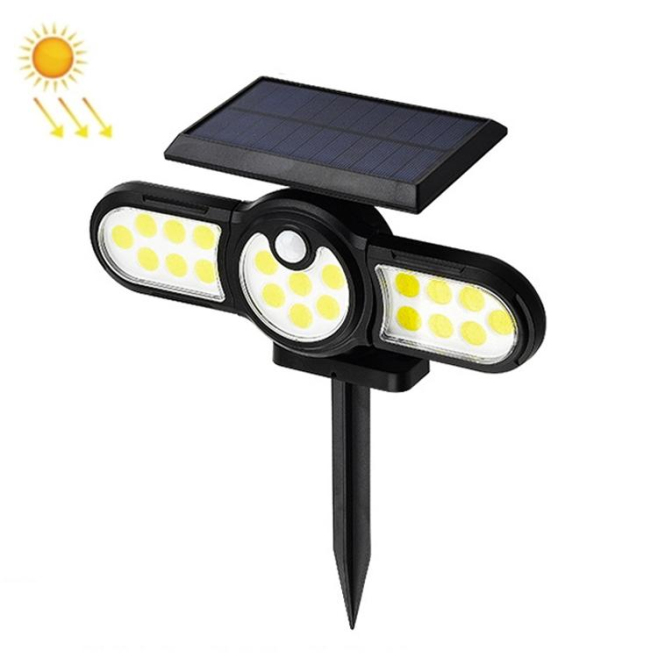 Lampe Murale Solaire Extérieure À Détection De Mouvement 3 Têtes Orientables 400 Lumens IP65 - www.yonis-shop.com