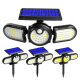 Lampe Murale Solaire Extérieure À Détecteur De Mouvement 120 LED 3 Têtes Orientables IP65 400 Lm - www.yonis-shop.com