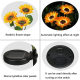 Lampe Solaire LED Tournesol À Trois Têtes Pour Jardin Allumage Automatique Autonomie 12 À 18 Heures - www.yonis-shop.com