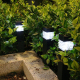 Lampe Solaire Extérieure Colonne Carrée Pour Jardin Et Pelouse LED IP65 Allumage Automatique Autonomie 8 À 10 Heures - www.yo...