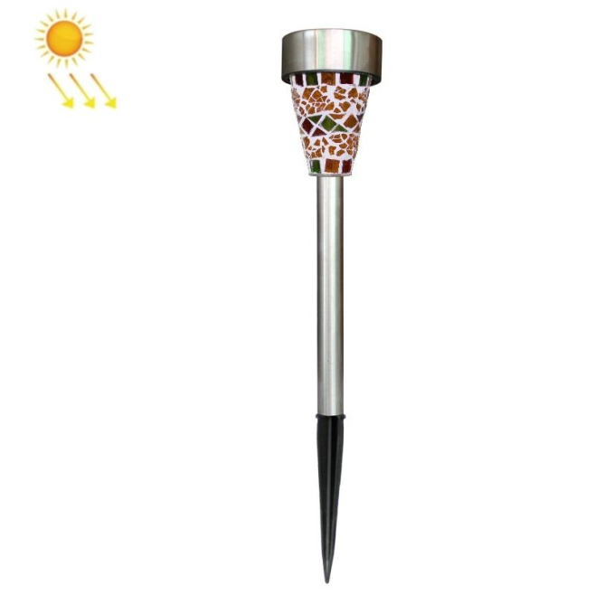 Lampes Solaires De Jardin LED Lot De 3 En Verre Mosaïque Bleu IP65 Avec Allumage Automatique 6 À 12 Heures - www.yonis-shop.com