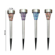 Lampes Solaires De Jardin LED Lot De 3 En Verre Mosaïque Bleu IP65 Avec Allumage Automatique 6 À 12 Heures - www.yonis-shop.com