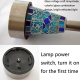 Lampes Solaires De Jardin LED Lot De 3 En Verre Mosaïque Bleu IP65 Avec Allumage Automatique 6 À 12 Heures - www.yonis-shop.com