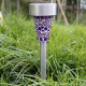 Lampes Solaires De Jardin LED Lot De 3 En Verre Mosaïque Bleu IP65 Avec Allumage Automatique 6 À 12 Heures - www.yonis-shop.com