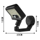 Lampe Murale Solaire Extérieure À Détecteur De Mouvement Fixation Magnétique Éclairage Chaud Étanche Recharge USB - www.yonis...