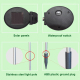 Lampe Solaire LED Extérieure Fleur De Lys À 4 Têtes Étanche IP55 Avec Allumage Automatique Et Autonomie 8 Heures - www.yonis-...