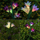Lampe Solaire LED Extérieure Fleur De Lys À 4 Têtes Étanche IP55 Avec Allumage Automatique Et Autonomie 8 Heures - www.yonis-...