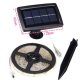 Ruban LED Solaire Pour Jardin Blanc Chaud 5 m 150 LED IP65 Recharge Solaire Ou USB Avec Capteur De Lumière - www.yonis-shop.com