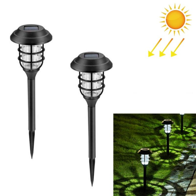Lot De 2 Lampes Solaires LED Pour Jardin Éclairage Blanc Étanches IP65 Allumage Par Induction 5 W - www.yonis-shop.com